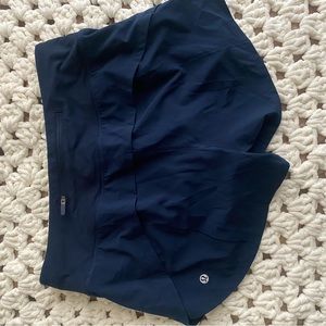 Lululemon Speed up 4inch navy short